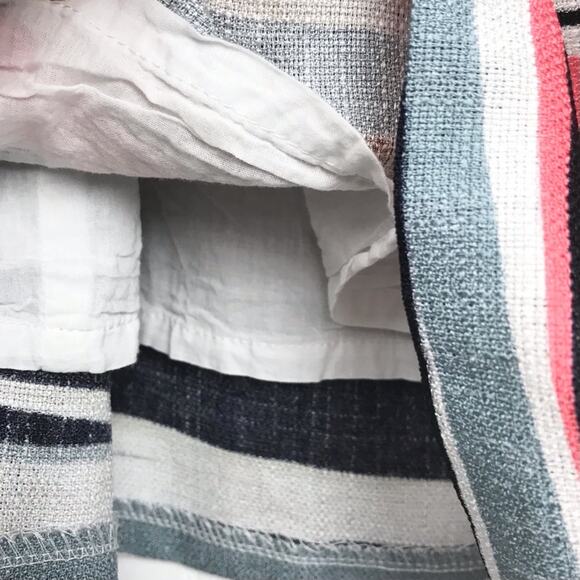 Aqua Sleeveless Striped Tank Dress Size Medium - Picture 4 of 9